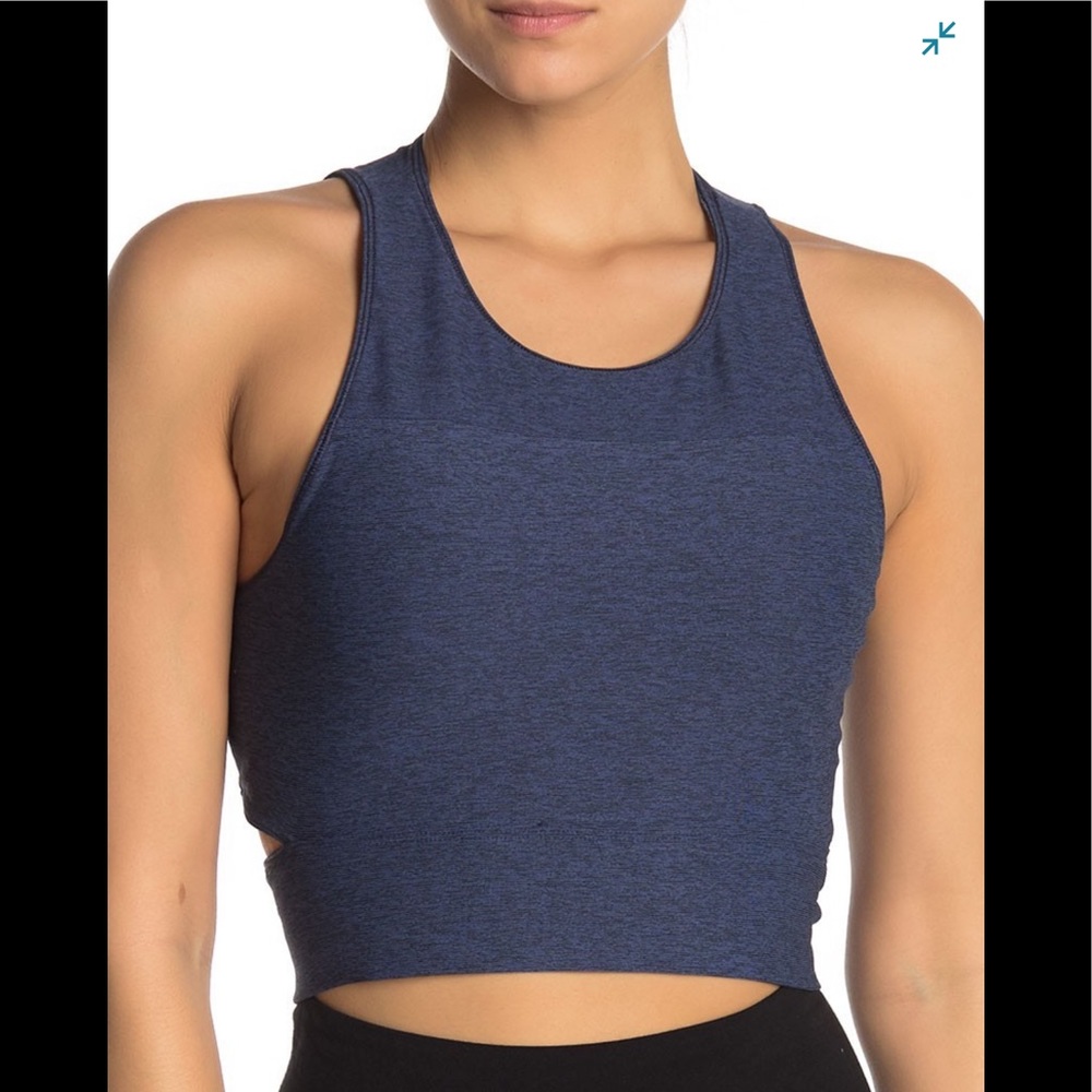 OUTDOOR VOICES CHARCOAL BACK CUT OUT BRA